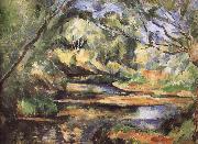 Paul Cezanne of the river through the woods Sweden oil painting artist